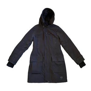 TNA Bancroft Vegan Parka Mid-Length Black size Medium